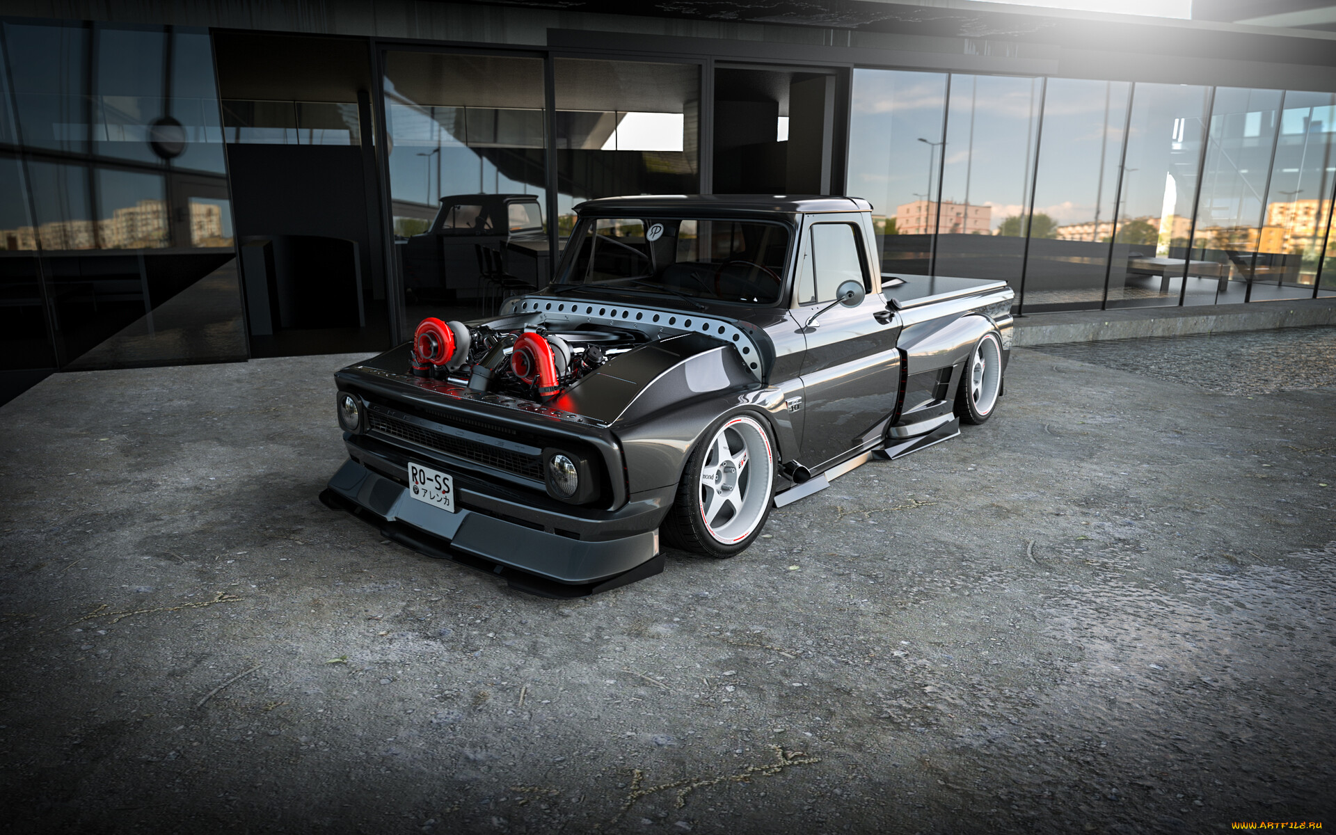 , 3, chevrolet, c10, widebody, twin, turbo